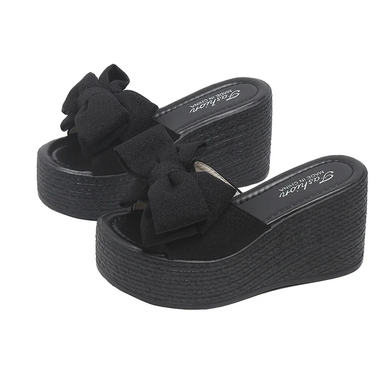 Sandalias de plataforma para mujer, zapatos de tacón alto, cuñas de Gladiador, talla grande 43, 2024 - imagen 3