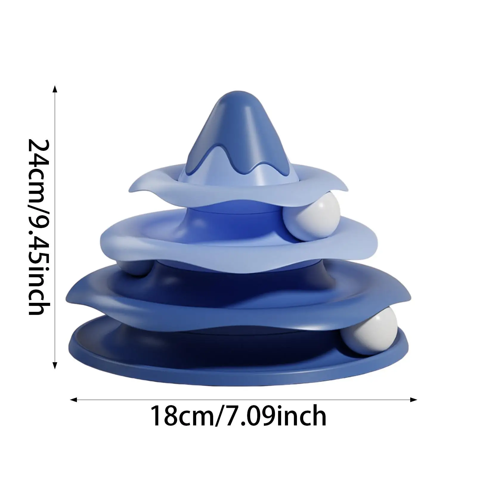 Interactive Cat Toy Detachable Washable Training Chasing Cat Track Ball Toy