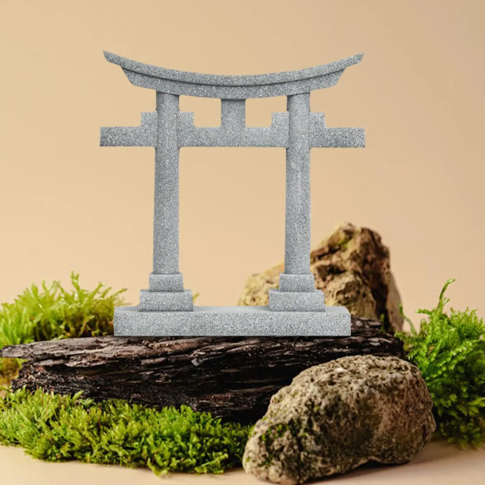 Japan Torii Gate Shrine Model Figurine Versatile Decorative Landscape Ornament for Fairy Garden Decor Sturdy Lightweight