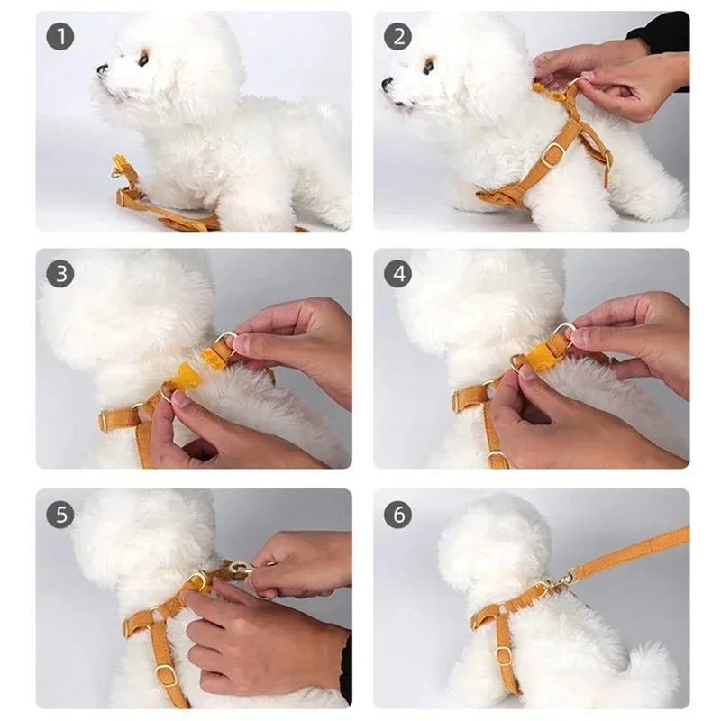 Collares para perros, accesorios para Collar de cachorro, Gargantilla, arneses, correa para el pecho para perros y collares, chaleco táctico de entrenamiento - imagen 5