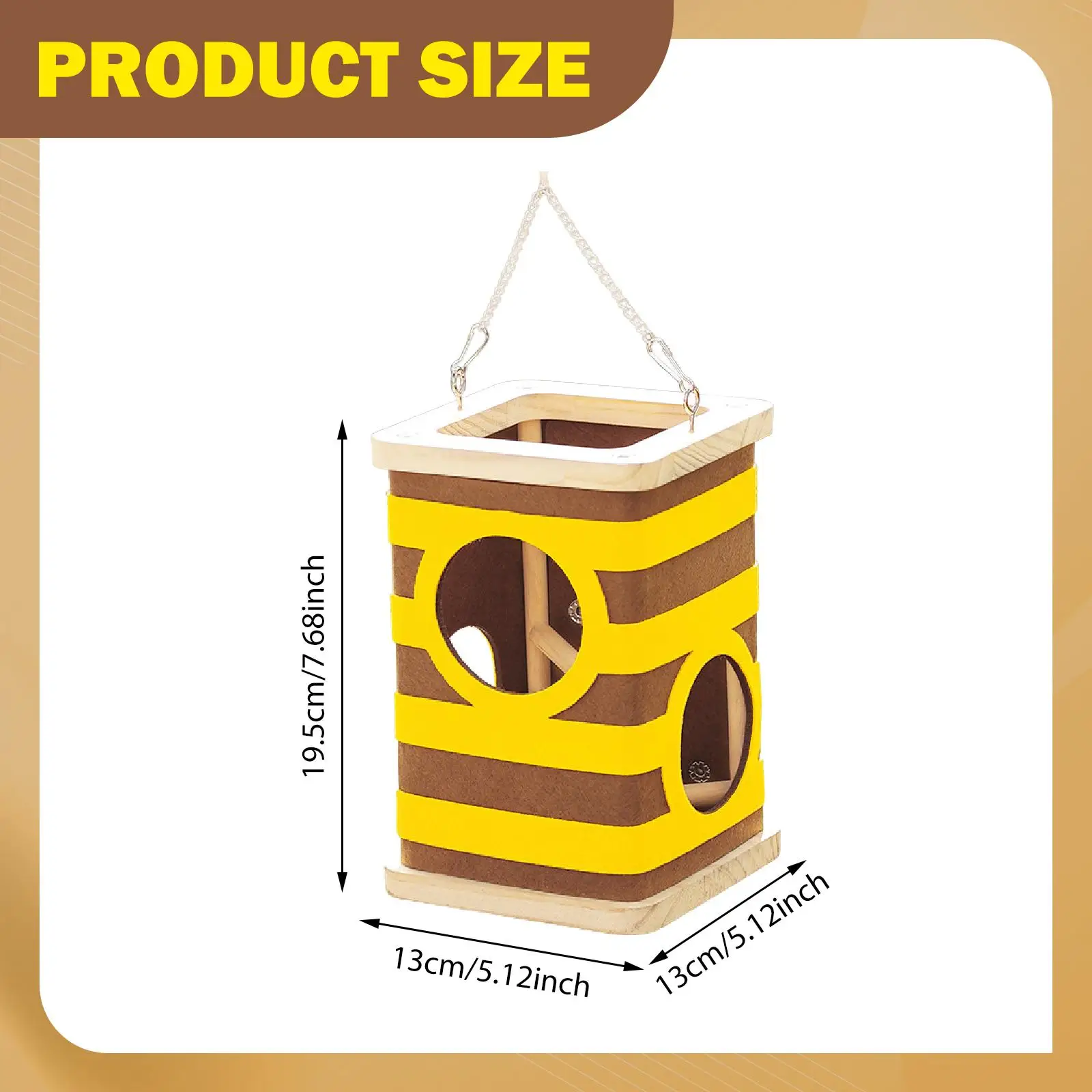 Hanging Bird House Home Decor Gift Outside Hammock Swing Toy Bird Nest for Lovebird Bluebirds Conures Cockatiel Sparrows Playing Hanging Bird House Home Decor Gift Outside Hammock Swing Toy Bird Nest for Lovebird Bluebirds Conures Cockatiel Sparrows Playing