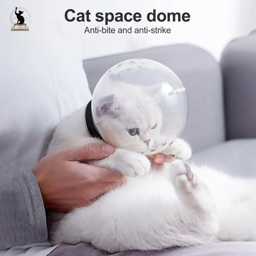 Bozal protector antimordedura transpirable, capucha espacial, antilamer, máscara de aseo para gatos, bolsa de aseo para mascotas - imagen 2