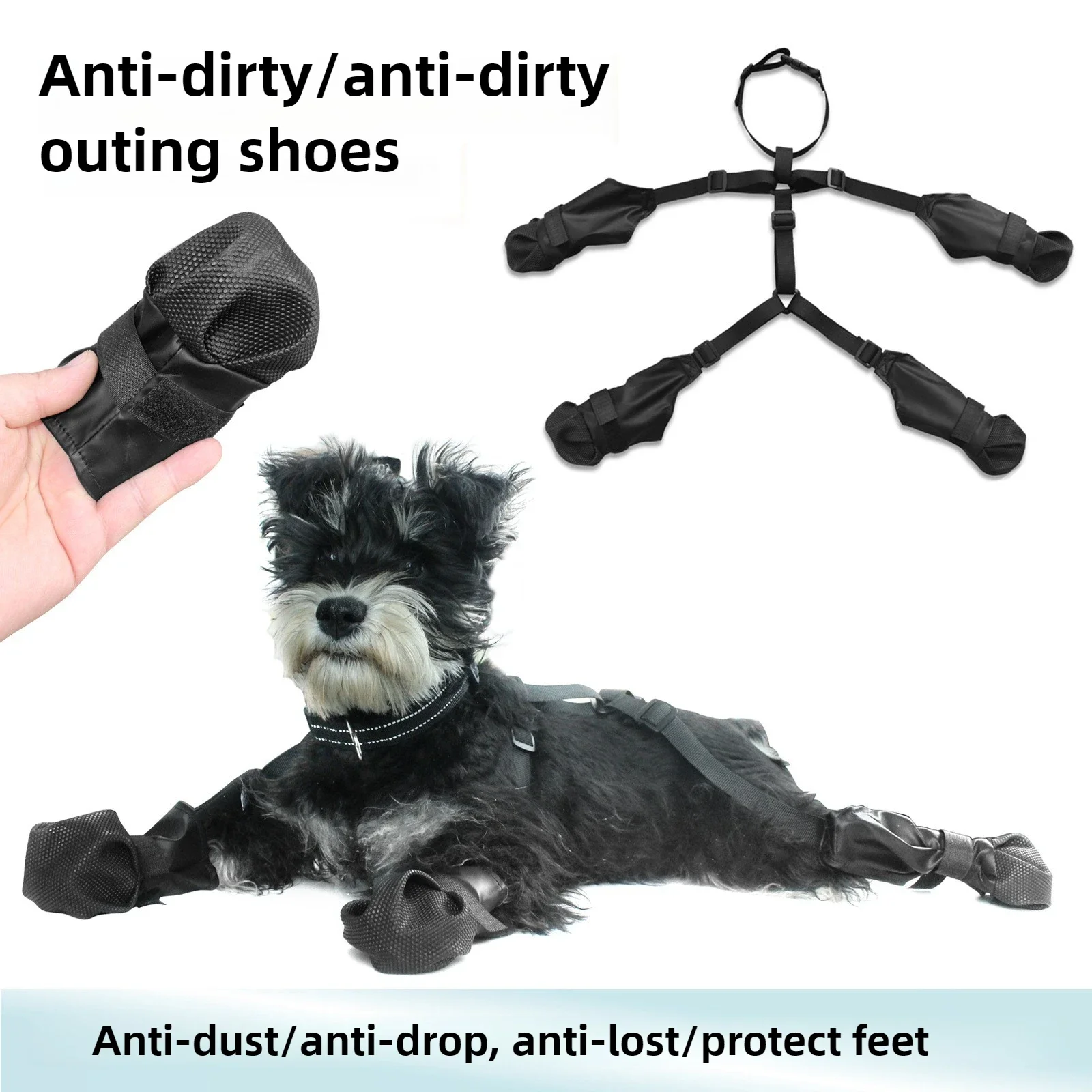Botas para salir de perros, zapatos antisuciedad para perros, Protector de garra para mascotas, suministros impermeables para mascotas en las cuatro estaciones - imagen 3