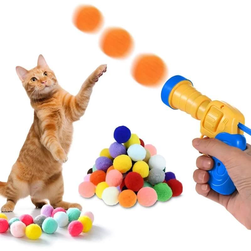 Lanzador interactivo silencioso de felpa para gatos - imagen 3
