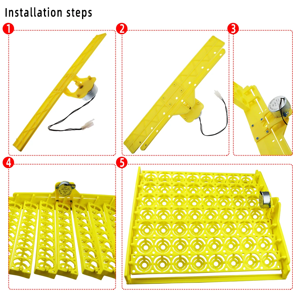 Incubadora de 56 huevos, incubadora automática de huevos, motor, bandeja giratoria, equipo de incubación de aves de corral, dispositivo para incubar aves de granja - imagen 2