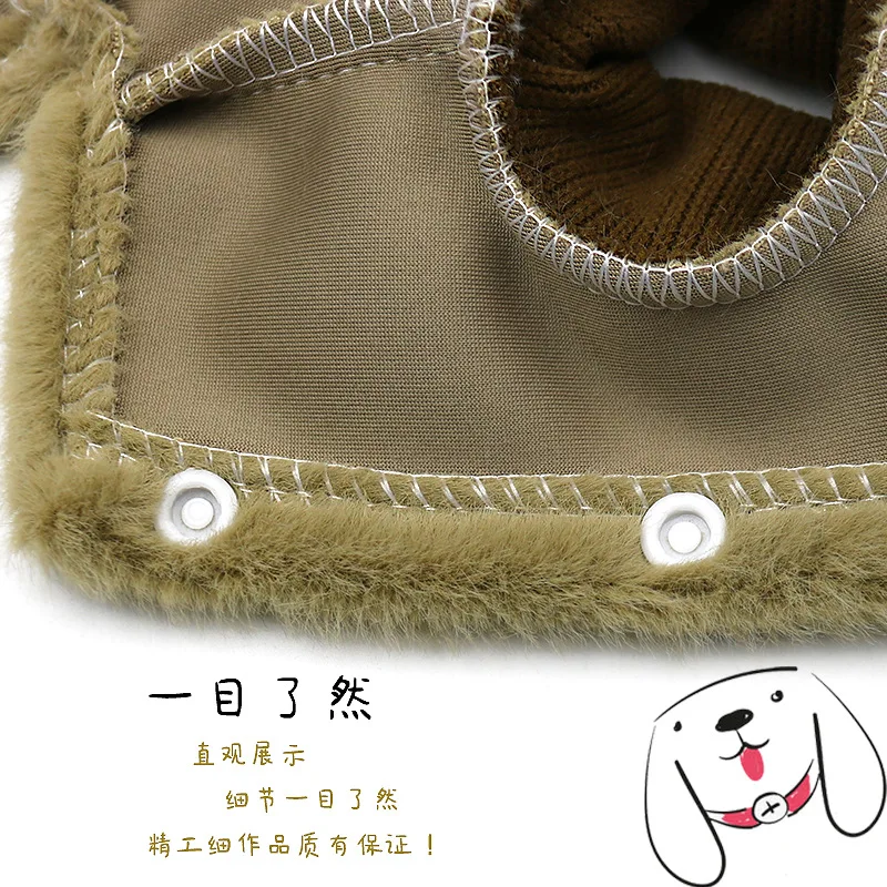 Vestido de felpa de otoño/invierno para mascotas, vestido de princesa para mascotas, abrigo grueso de invierno para gatos y niños pequeños, ropa para perros pequeños, ropa para cachorros - imagen 5
