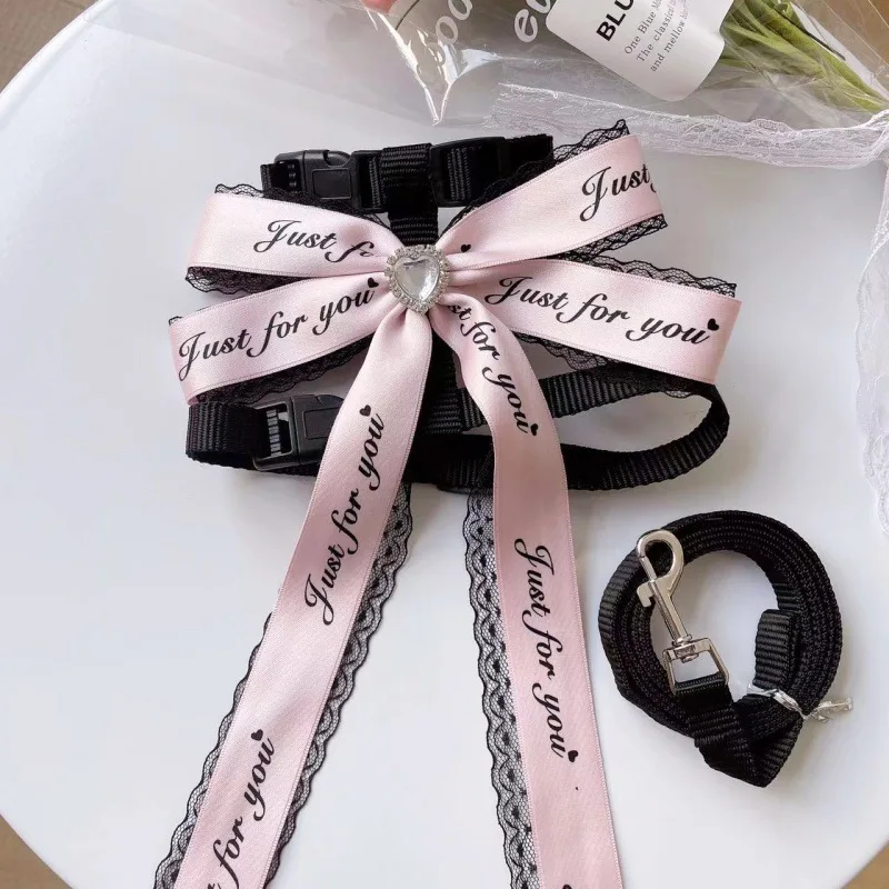 Correa para el pecho para mascotas, lazo de primavera para caminar al aire libre, gato, caminar, perro, cuerda de tracción antideslizante, Collar ajustable para cachorros - imagen 4