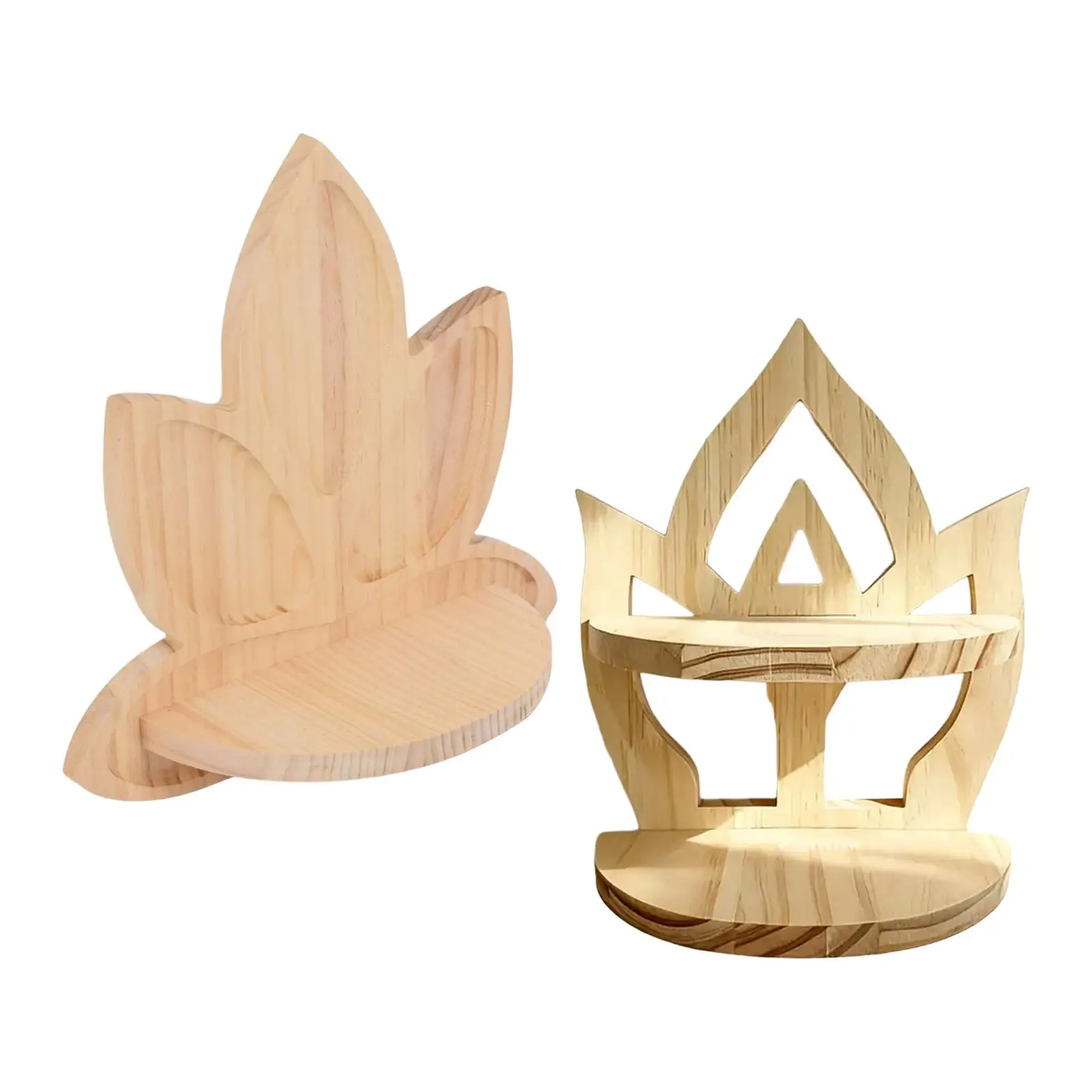 Estante flotante, estante de pared de madera bohemio decorativo, estante organizador de exhibición de pared - imagen 3