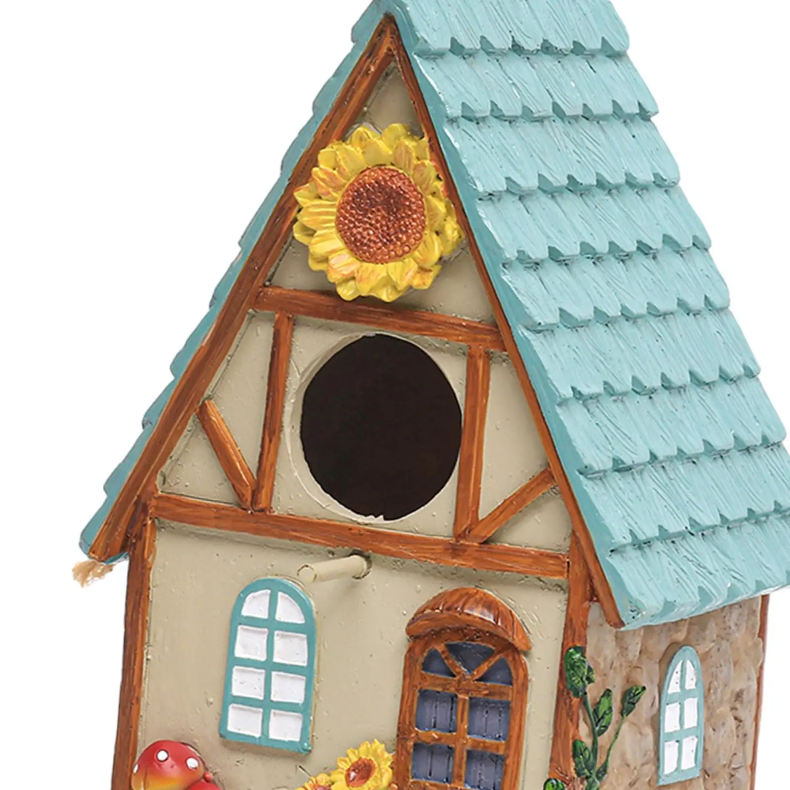 Bird House Resin Unique Bird Cottages Nest Rustic Bluebird Shelter for Garden Bird House Resin Unique Bird Cottages Nest Rustic Bluebird Shelter for Garden