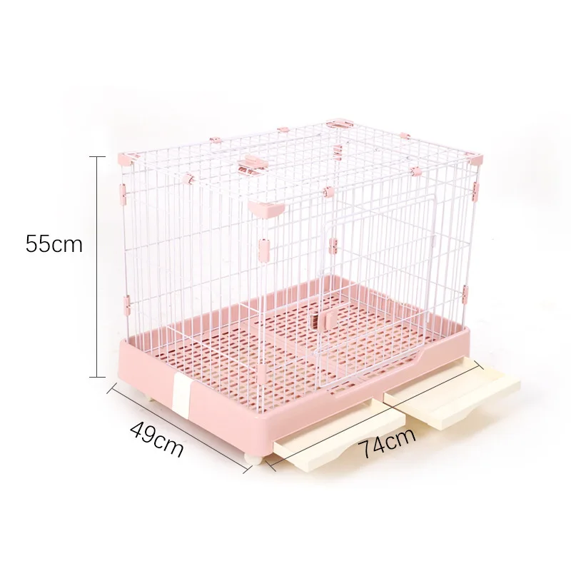 Jaula multiuso con cajón para gatos, conejos y perros mini – Lavado fácil - imagen 2