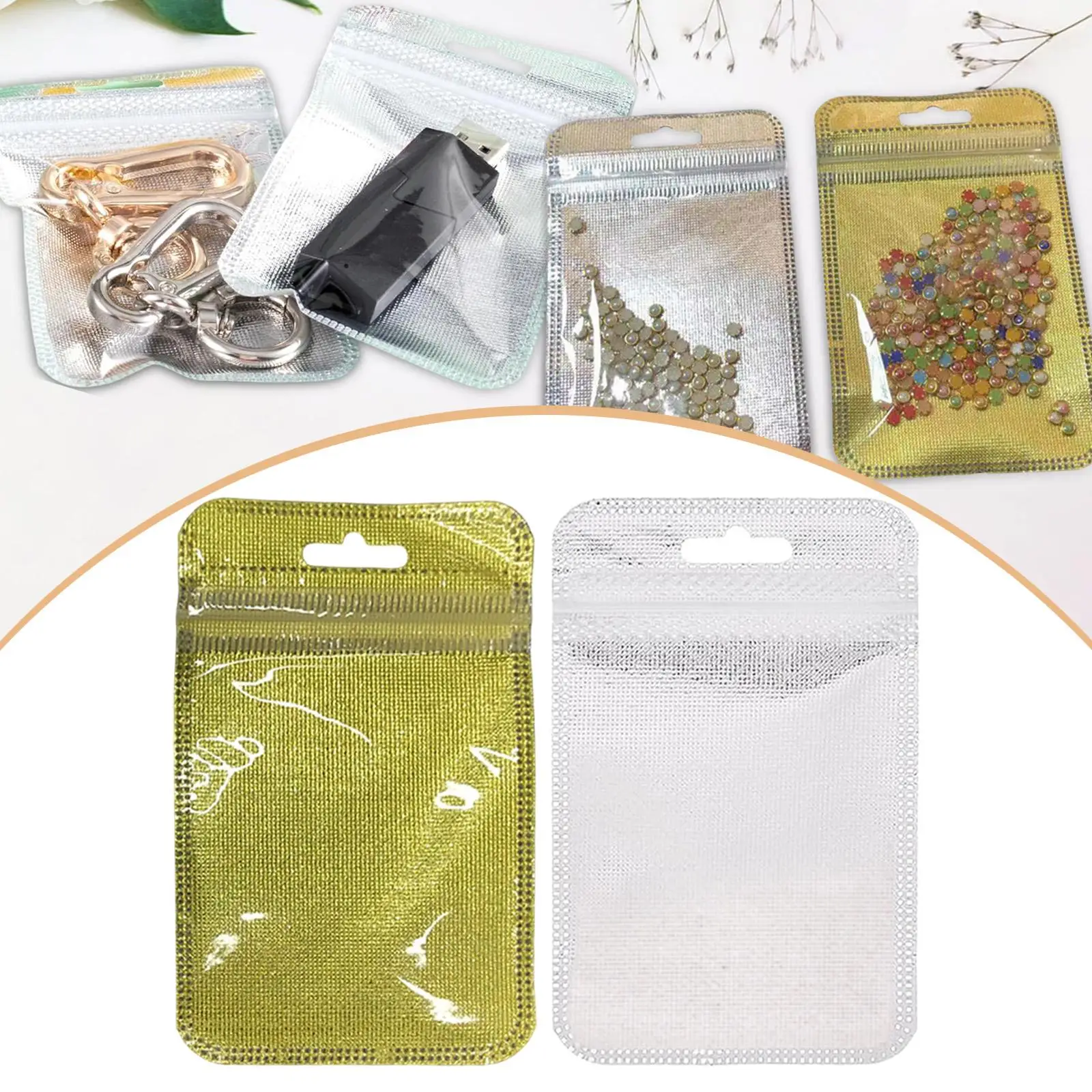 100Pcs Ziplock Pouches Storage Container,Mini Zip Baggies,Little Poly Bag Diamond Painting Beads Storage Bags for Art Craft 100Pcs Ziplock Pouches Storage Container,Mini Zip Baggies,Little Poly Bag Diamond Painting Beads Storage Bags for Art Craft