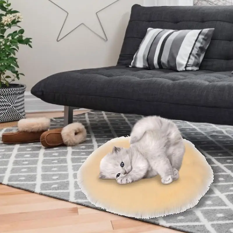 Manta eléctrica USB para mascotas, almohadilla de felpa, manta calefactora eléctrica para gatos, estera calefactora para perros de invierno, cama para dormir para perros pequeños y gatos - imagen 3