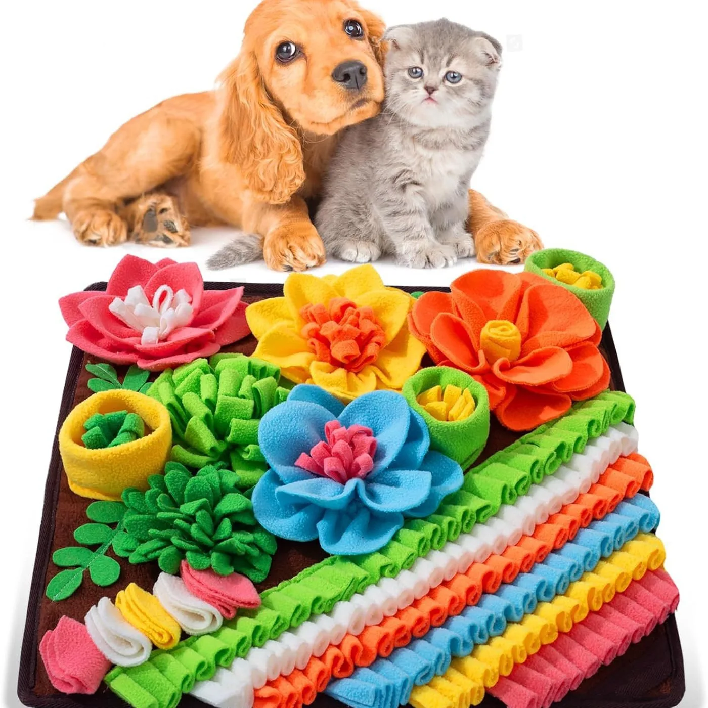 Alfombrilla de comida lenta para mascotas, rompecabezas, estera con olor a perro, manta de alimentación para gatos, estera de entrenamiento con olor, juguetes, productos para mascotas - imagen 5