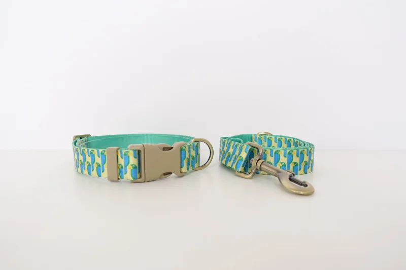 Collar verde PLATTCO para perros