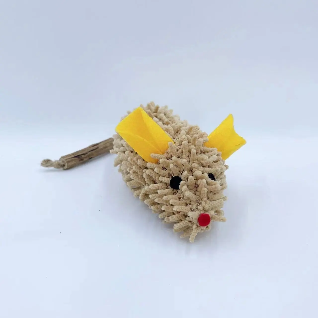 Juguete para gato ratón grande, simulación de hierba gatera, juego interactivo, juguete de peluche para mascotas - imagen 5