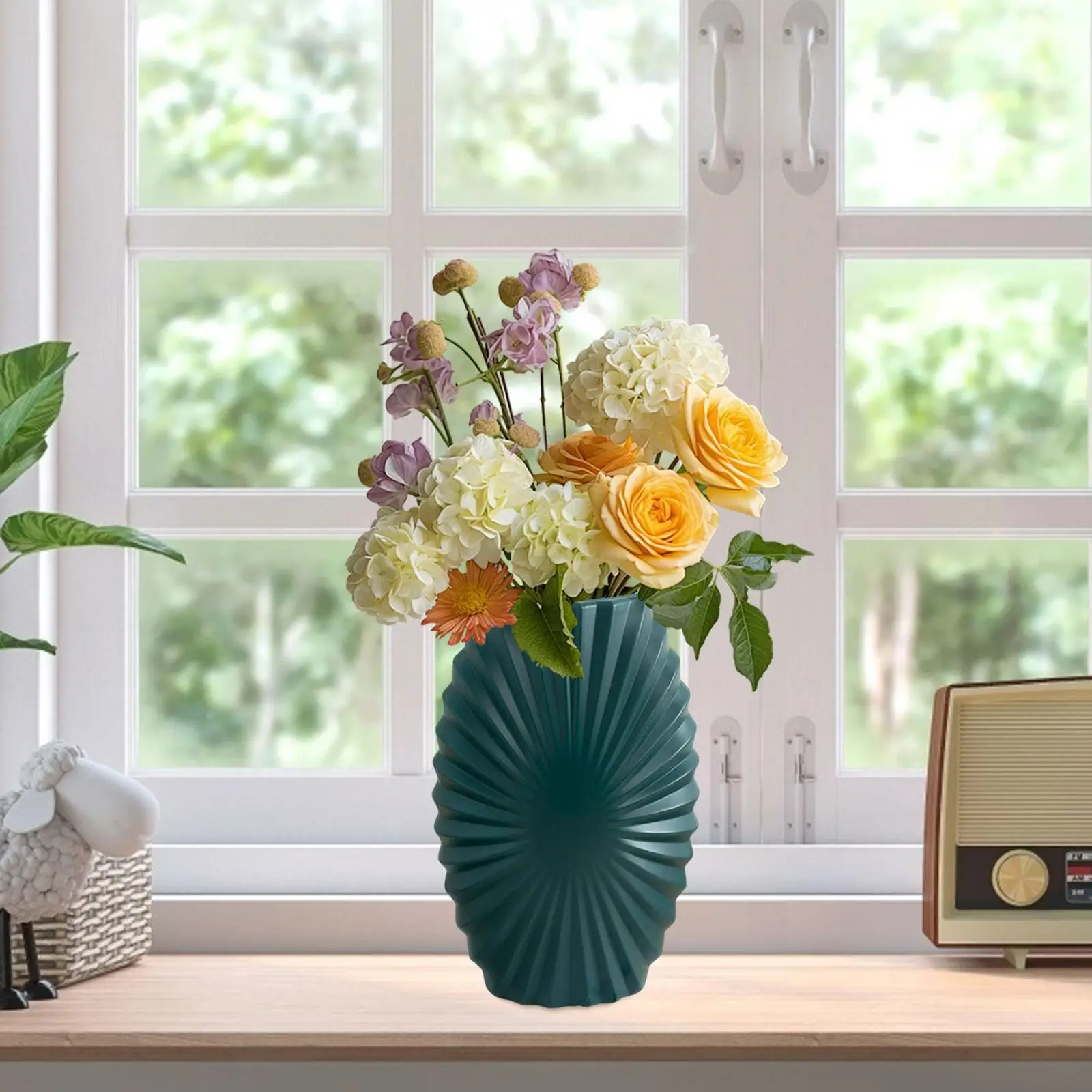 Flower Vase Nordic Desktop Centerpieces Bathroom Decor Events Ornamnet Desktop Vase for Table Living Room Farmhouse Office Shelf