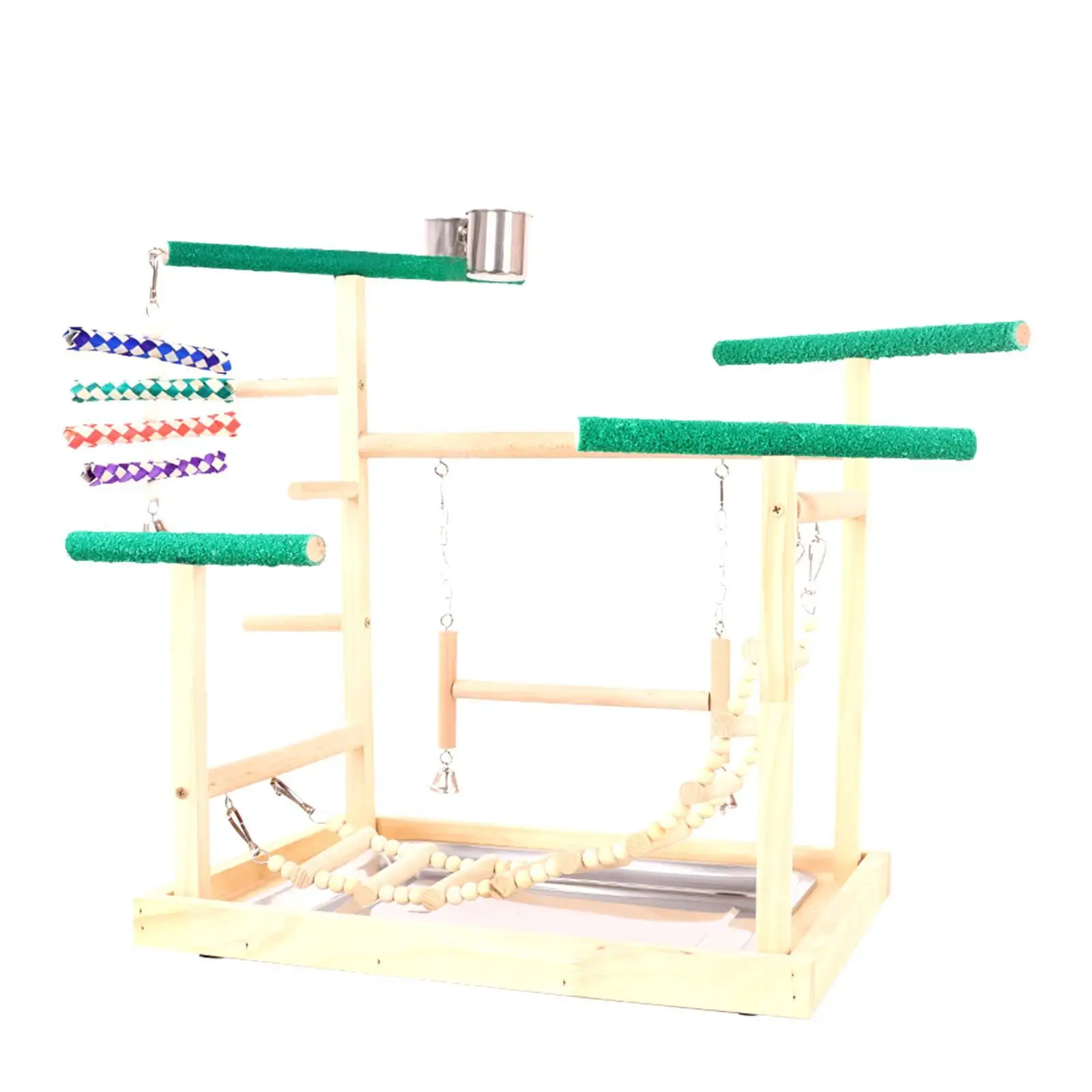 Parrot Playground Platform Birds Chewing Toys for Lovebirds Budgie Cockatoos