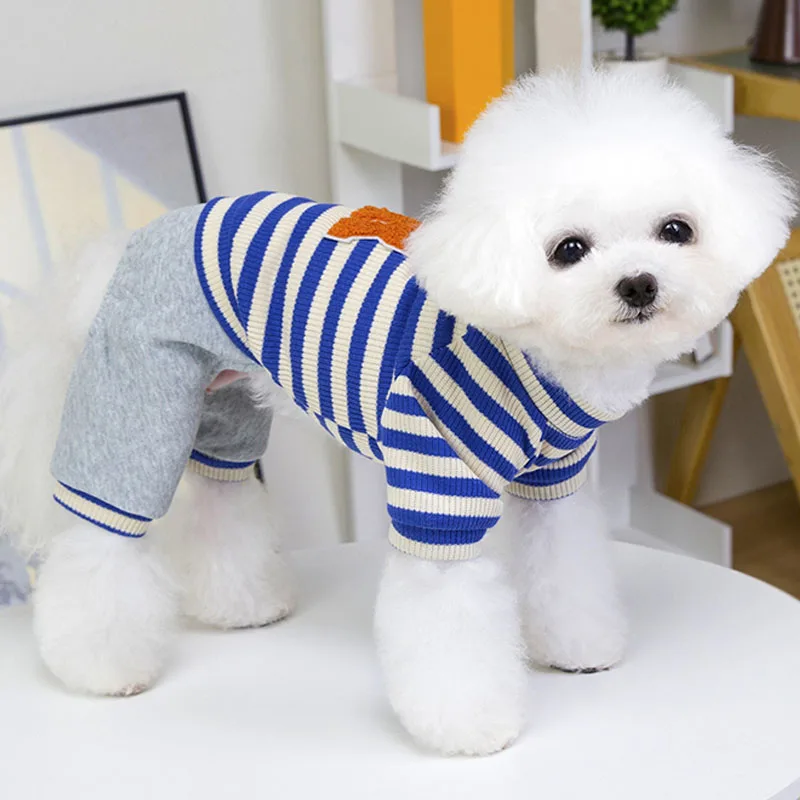 Mono de invierno para perros pequeños y medianos, ropa para cachorros, abrigo de lana suave para perros, ropa para caniche Chihuahua Yorkie - imagen 5