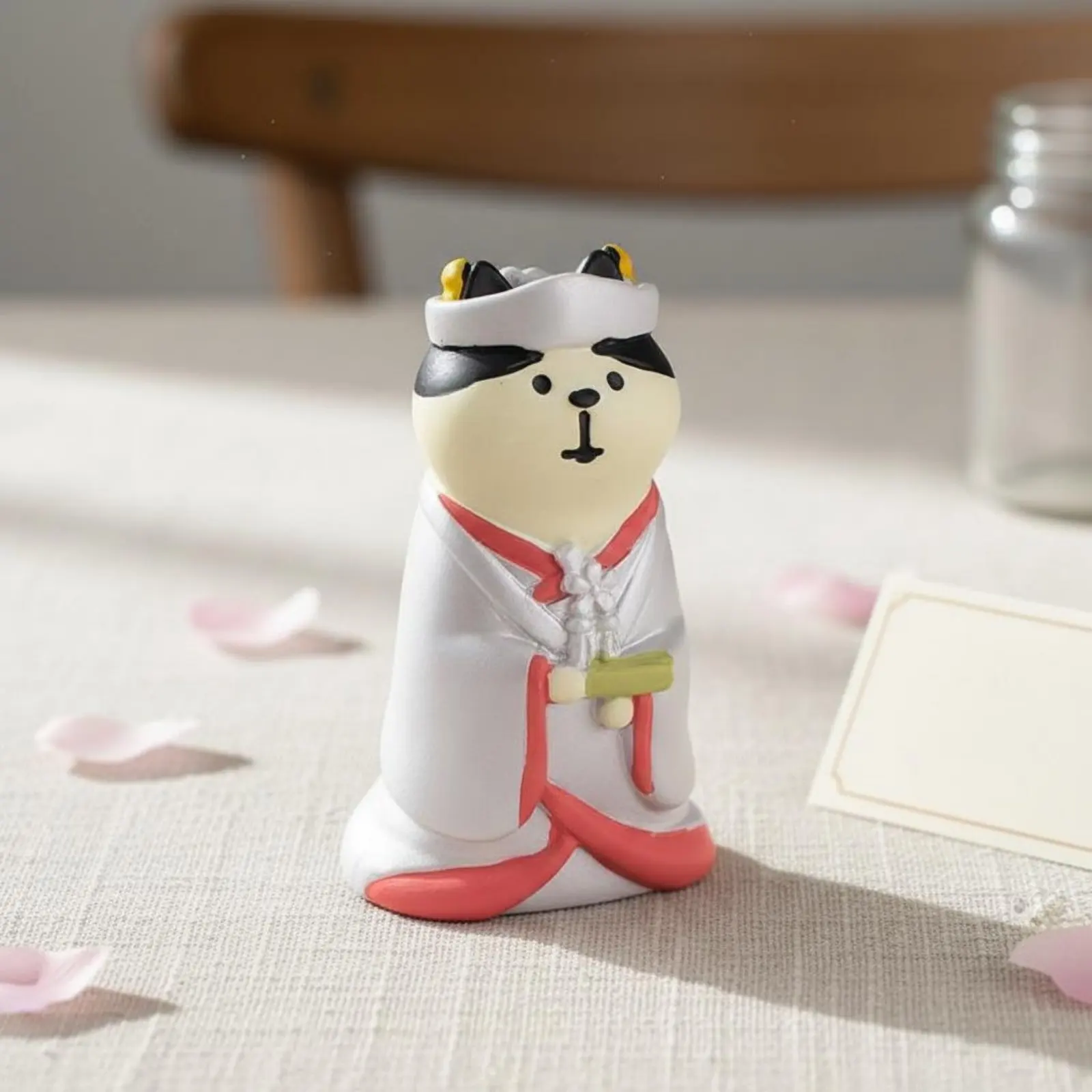Figura de gatos para boda estilo japonés – Estatua de pareja - imagen 5