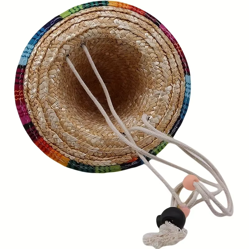 Sombrero de verano para perros y gatos: protección solar ajustable - imagen 2