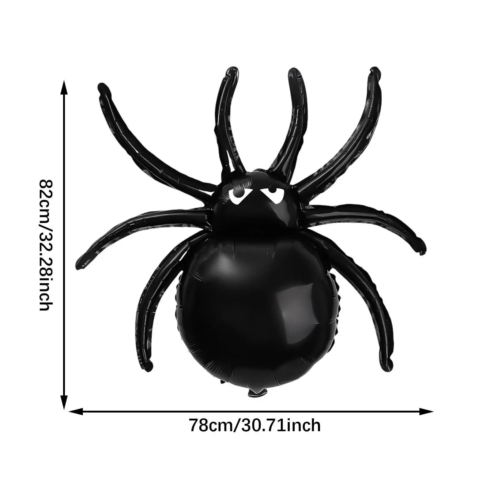 Halloween Black Araneid Balloon Ideal Gift Photo Props Spooky Holiday Ornament for Home Showcase Birthday Shopping Mall Indoor