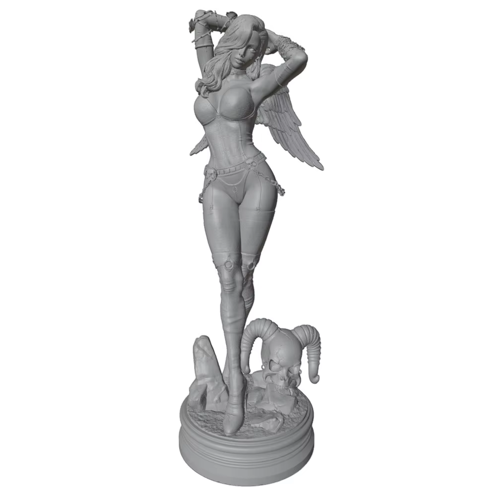 Figura de anime 1/24 – Miniatura para coleccionistas y pintura DIY