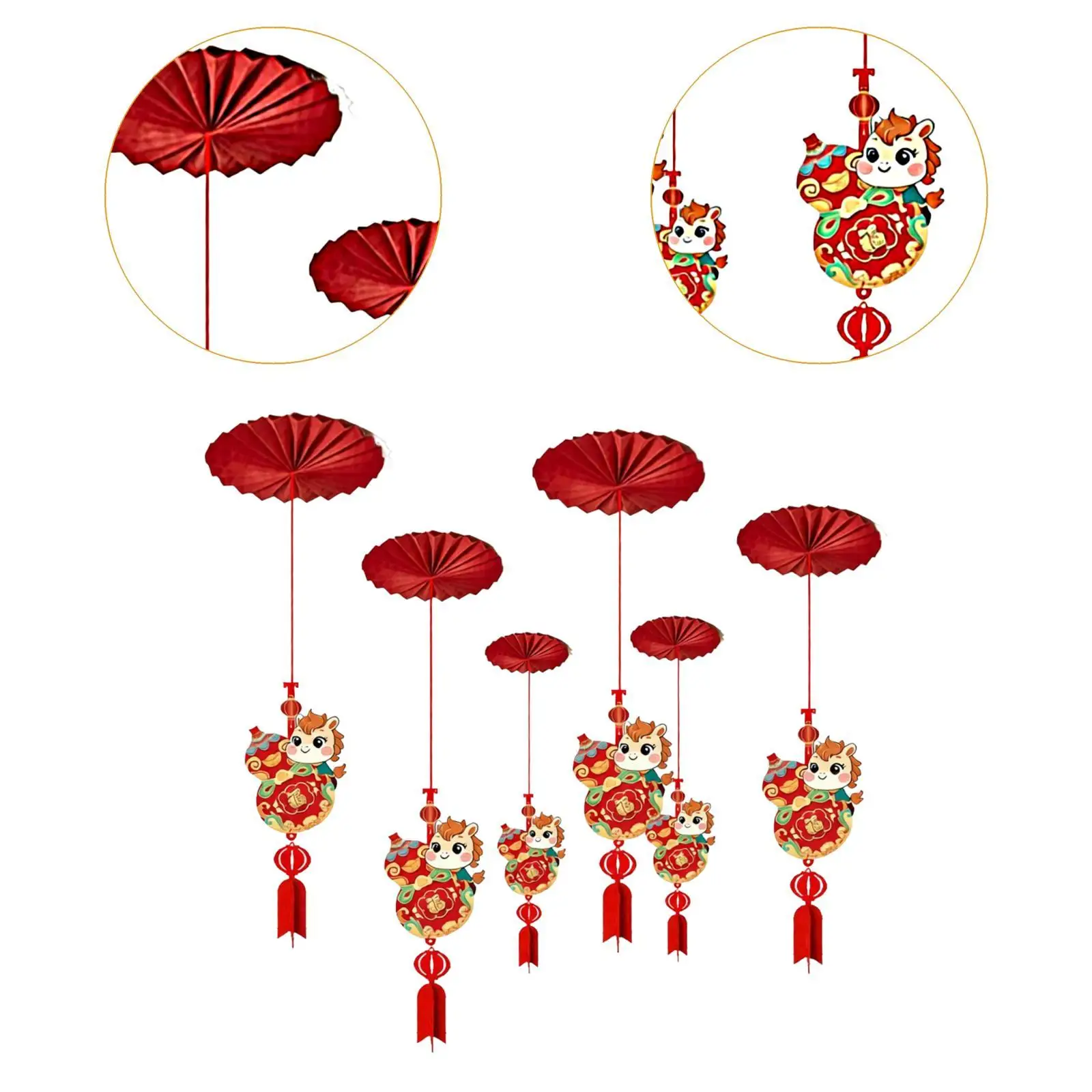 Decoración colgante para techo 2026 – 6 piezas para festival de primavera - imagen 5