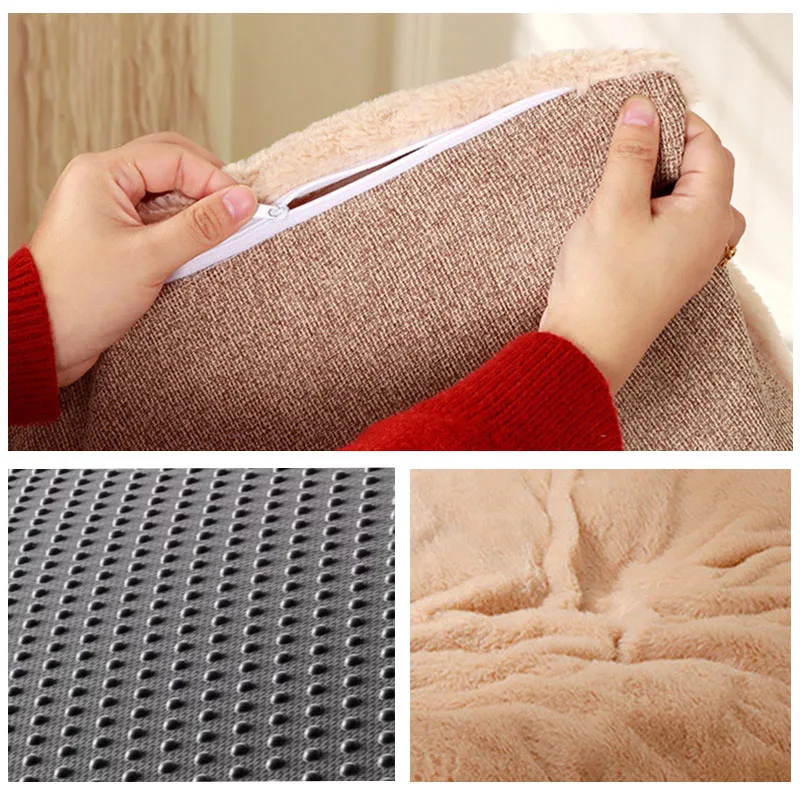 Cama cálida de invierno para perros, sofá lavable extraíble para mascotas, para perros pequeños y medianos, cama gruesa para dormir para cachorros, suministros para mascotas - imagen 5
