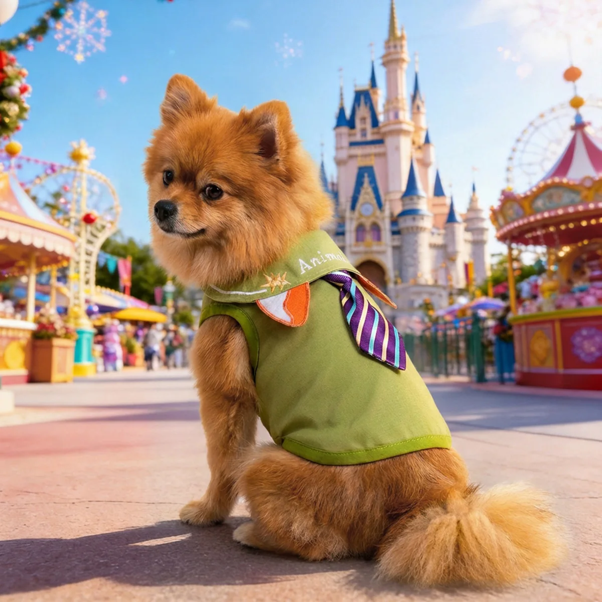 Vestido sin mangas con lazo para perros y gatos – suave, transpirable - imagen 5