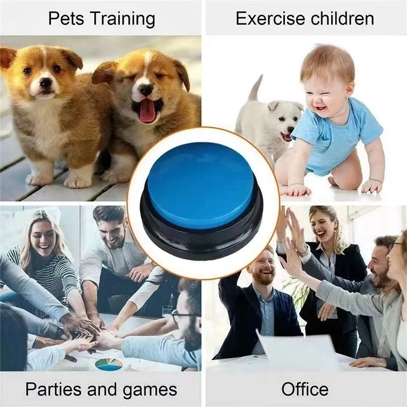 Botones para mascotas para comunicación, grabación de voz parlante, botones grabables para perros, botones de entrenamiento para gatos, regalo divertido para responder - imagen 5