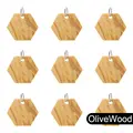Olivewood Hexagon
