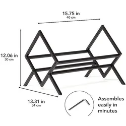 Soporte organizador para vinilos, CDs y revistas del hogar