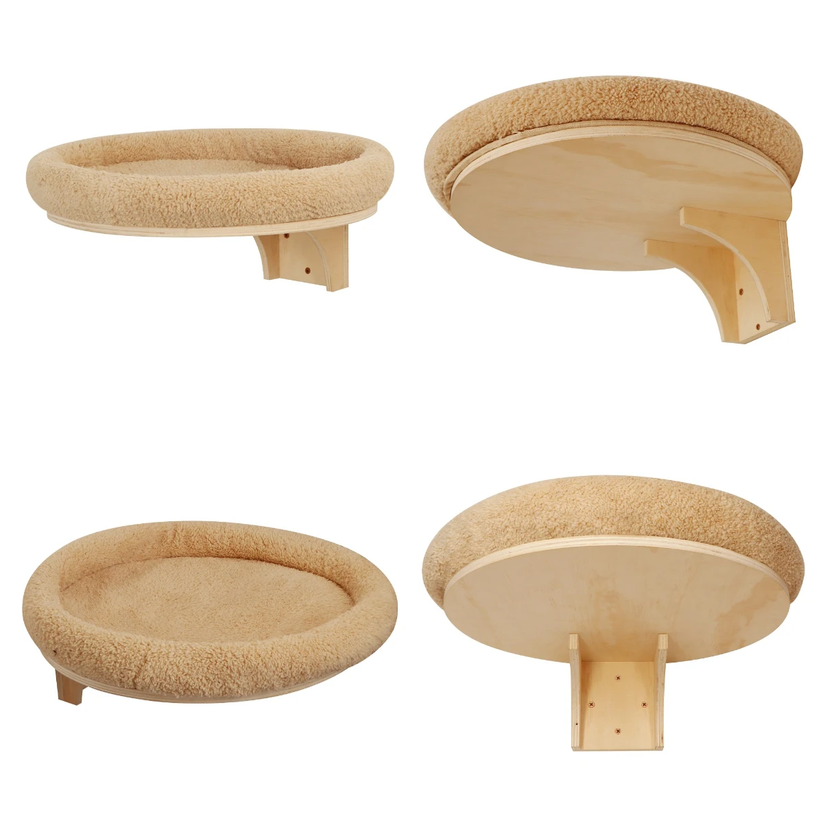 Cama de pared para gatos de interior con felpa suave - imagen 4