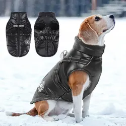 Chaqueta de invierno para perros pequeños, ropa para mascotas, ropa cálida reflectante para exteriores para perros pequeños y medianos, trajes impermeables a prueba de viento 2024