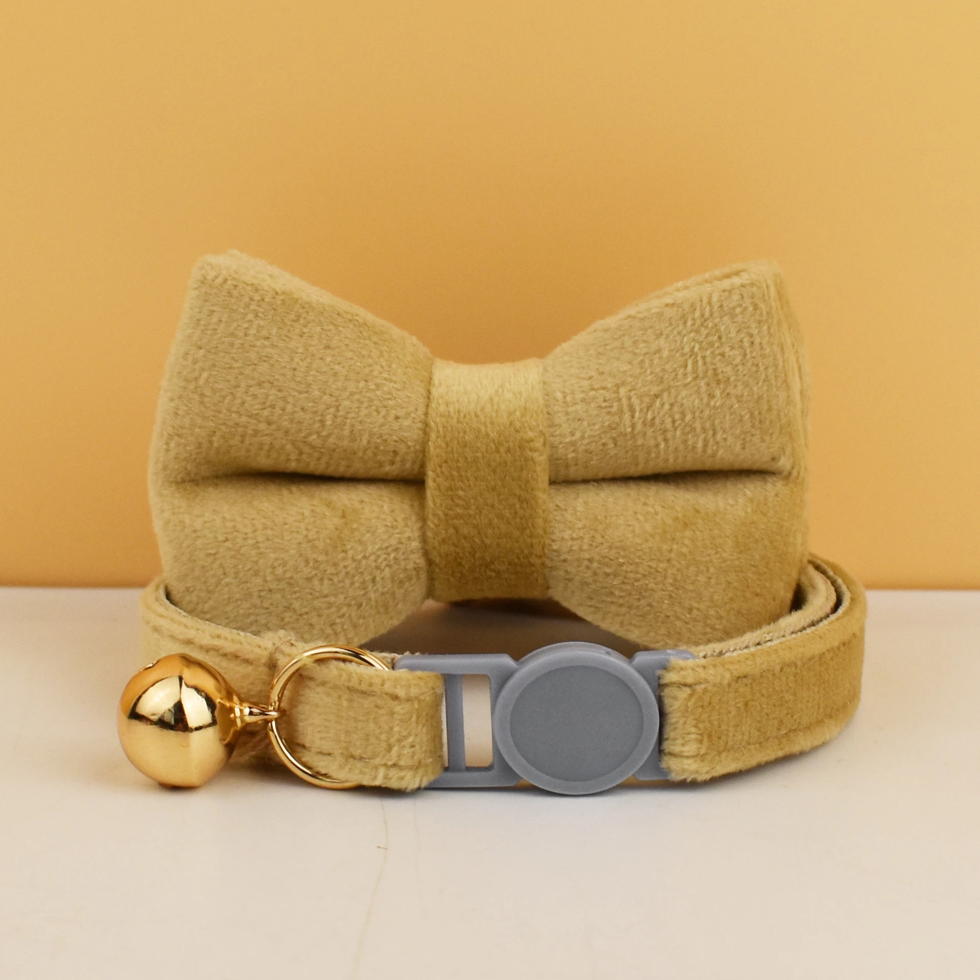 Collar de gato Bowknot Seguridad ajustable Collar personalizado para mascotas Nombre personalizado Suave - imagen 4