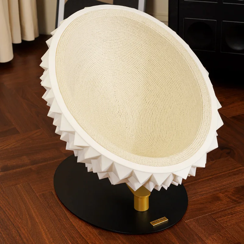 Cama para gatos con cuerda de cáñamo, cama creativa para gatos de interior, camas rascadores de seguridad de silicona suave para gatos, soporte de Metal, hamaca, tapicería para sofá - imagen 2