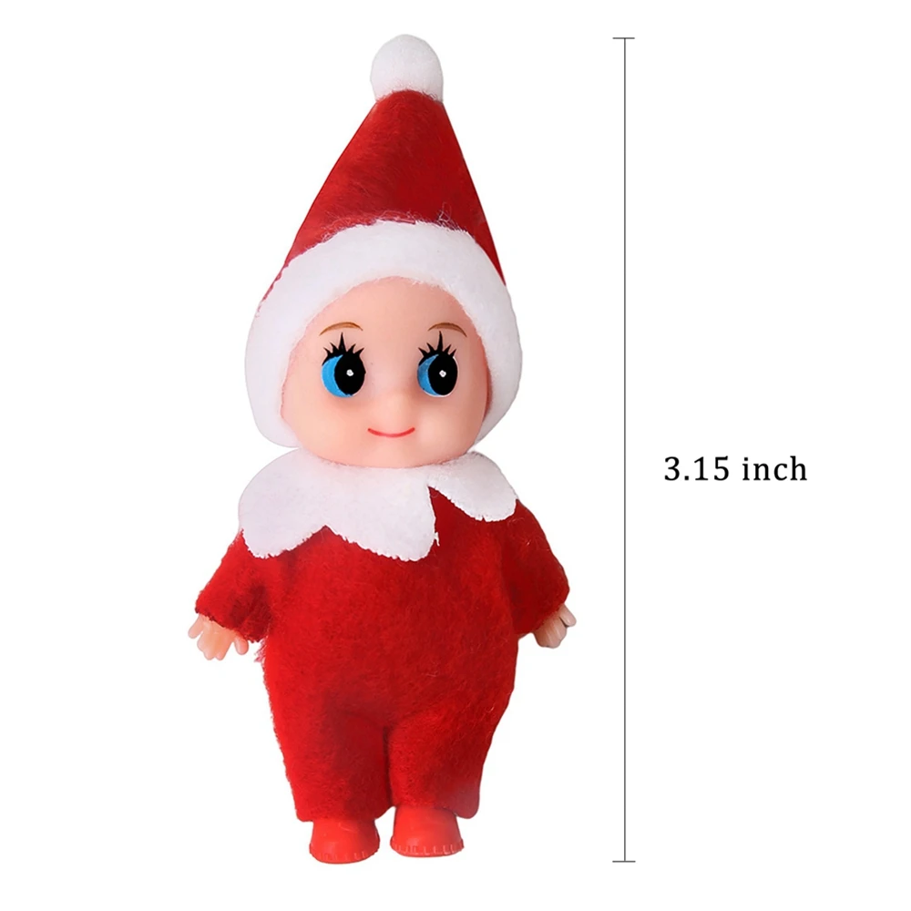 2023 Navidad bebé elfo muñeca colgantes adornos de Navidad Feliz Navidad decoración regalos Noel Feliz Año Nuevo 2024 Natal regalos para niños - imagen 5