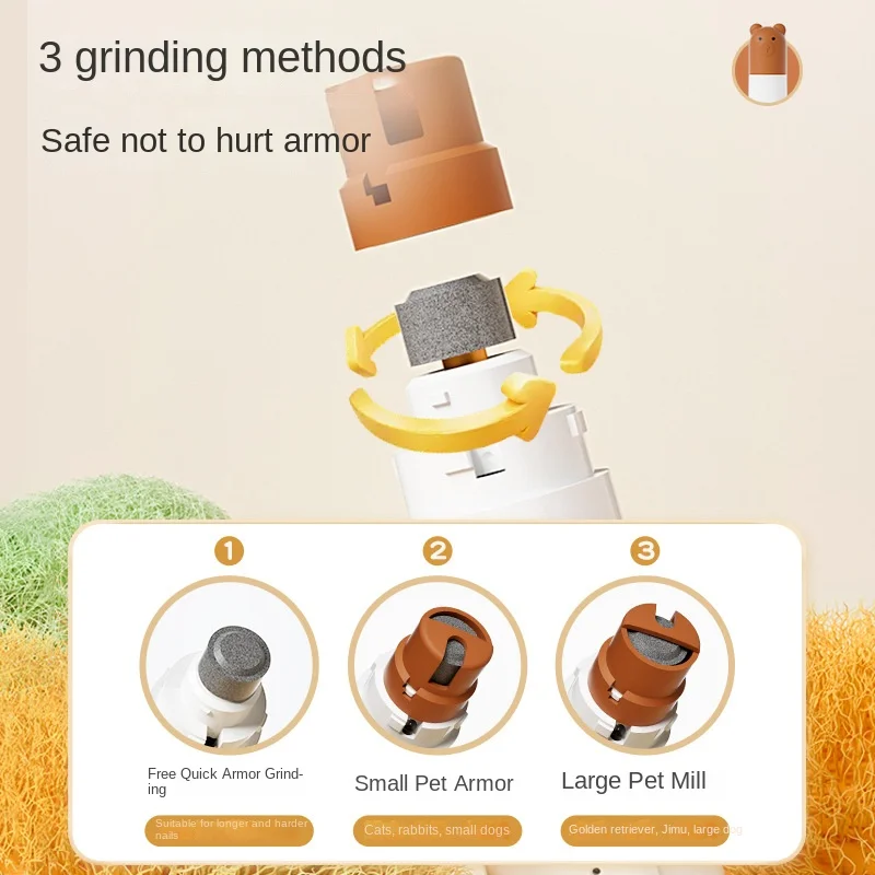 Molinillo de uñas eléctrico para mascotas popular con luz LED para iluminar la línea sanguínea, adecuado para gatos y perros, cortaúñas eléctrico - imagen 5