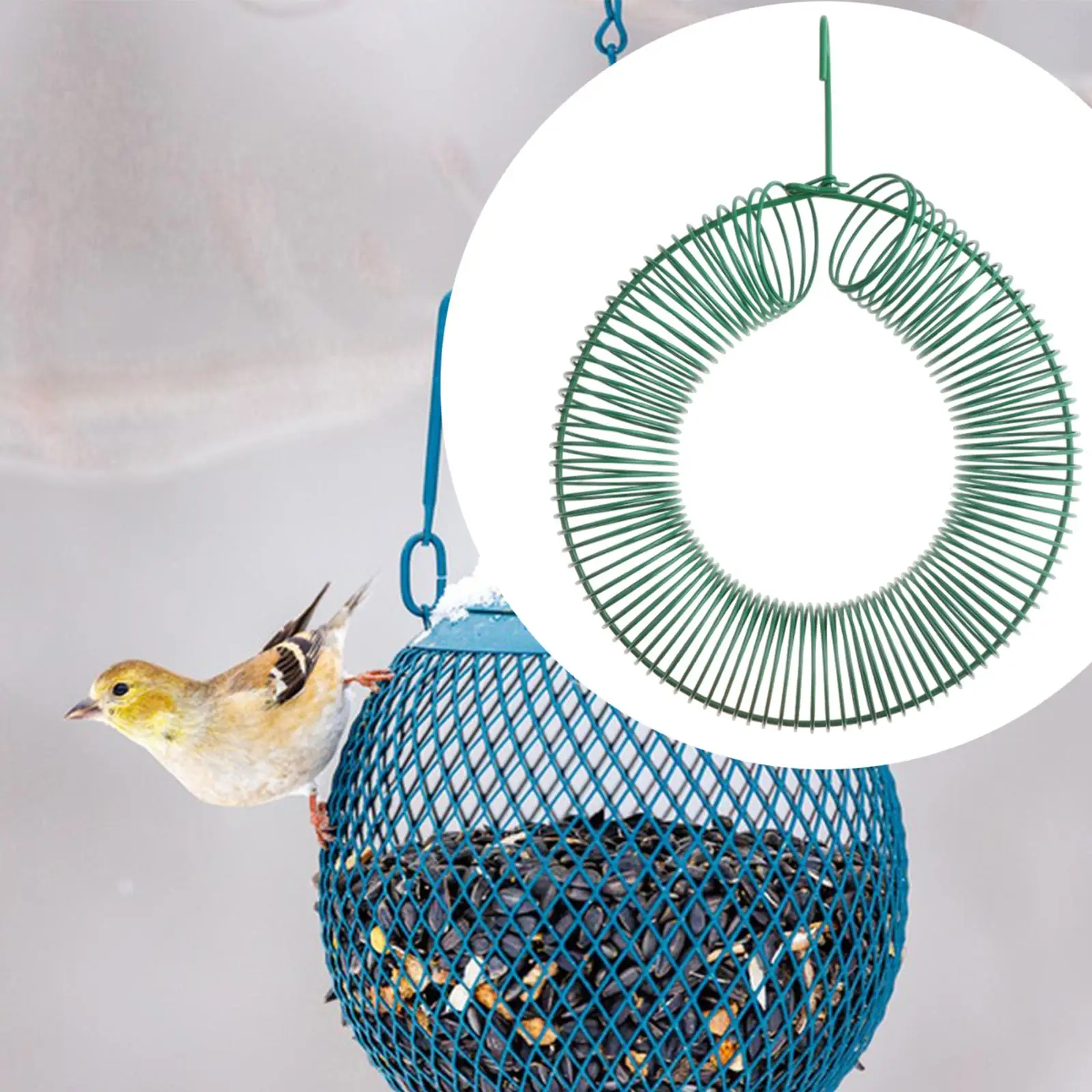 Peanut Wreath Bird Feeder Waterproof Sturdy Metal Round Portable Birdfeeder for Peanut Wreath Bird Feeder Waterproof Sturdy Metal Round Portable Birdfeeder for