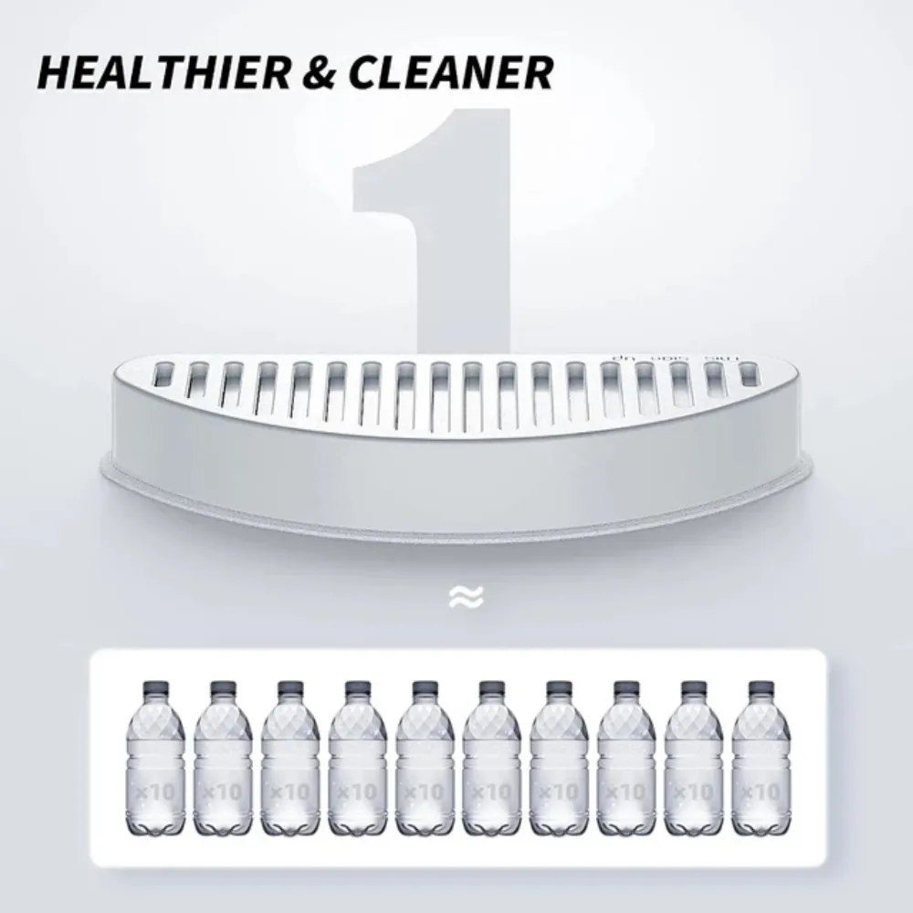 Uah Paquete de 6 esponjas de filtros de repuesto para fuente automática para mascotas de 2L, sistema de filtración de circulación de 6 capas - imagen 4