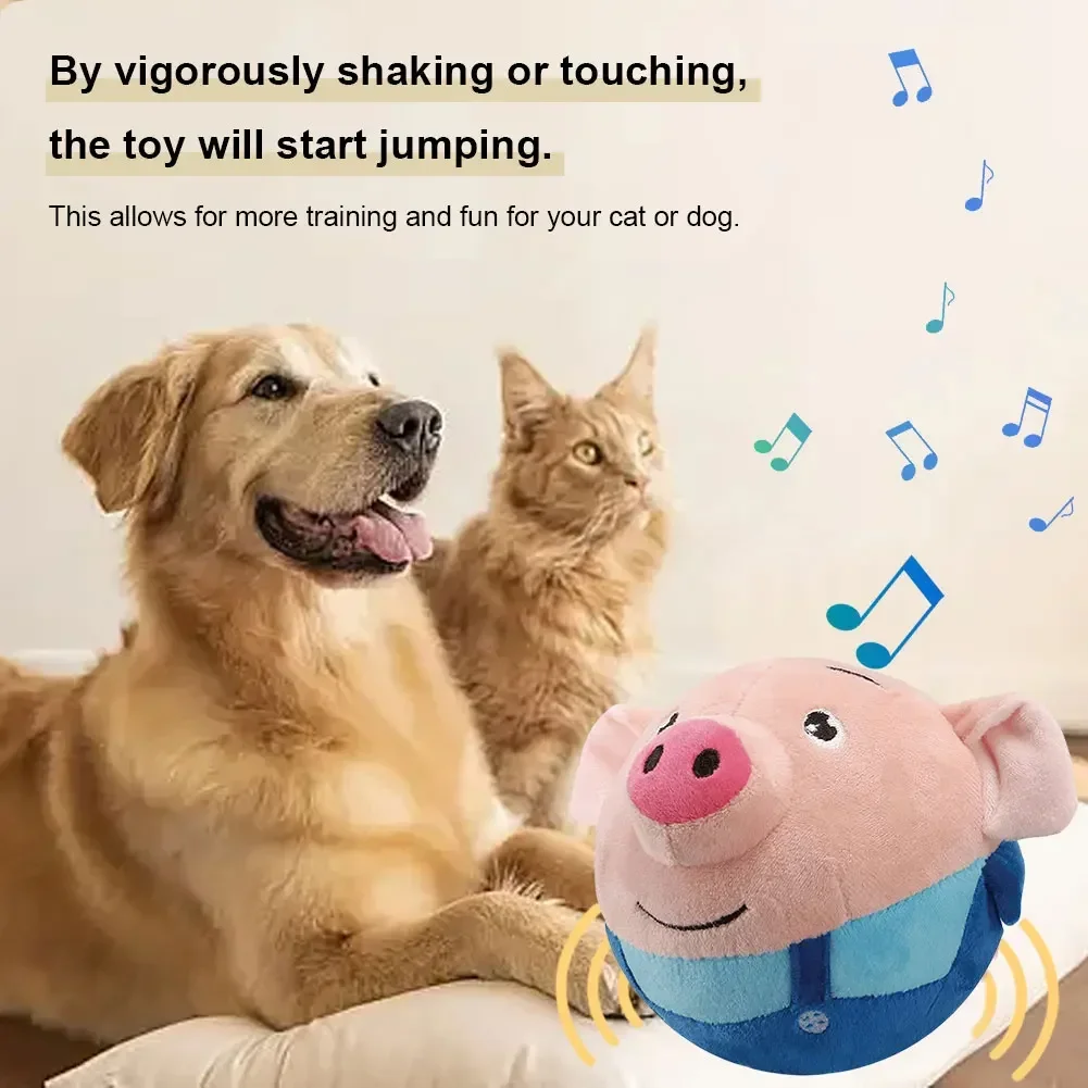 Pelota interactiva antimordidas para perros con sonido y movimiento - imagen 4