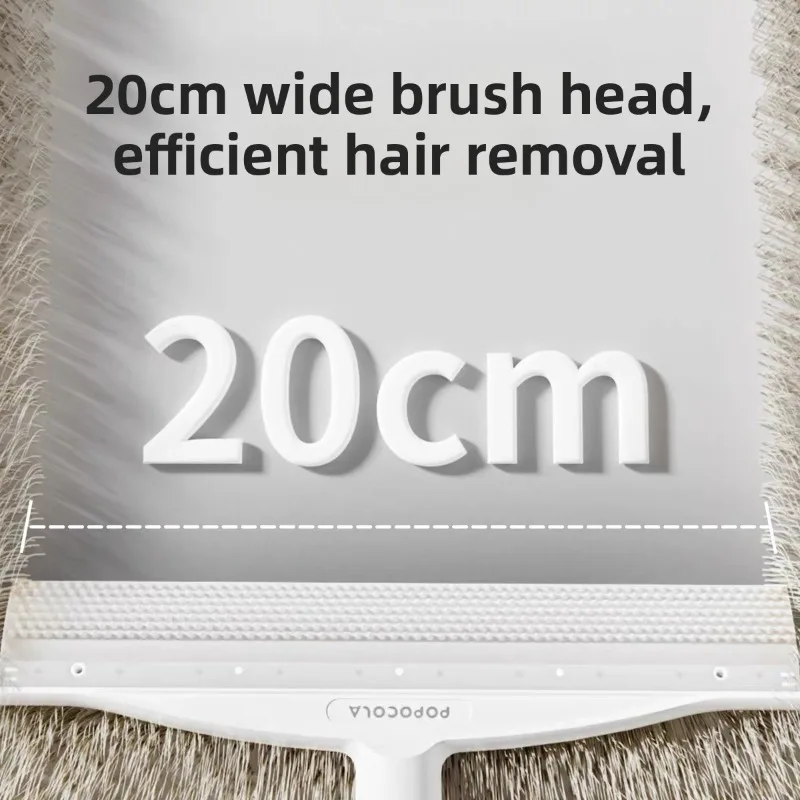 Cepillo para limpiar alfombras con mango largo, cerdas pegajosas, adsorción, Gel de silicona, cepillo para desechos, suministros de limpieza para mascotas, accesorios - imagen 4