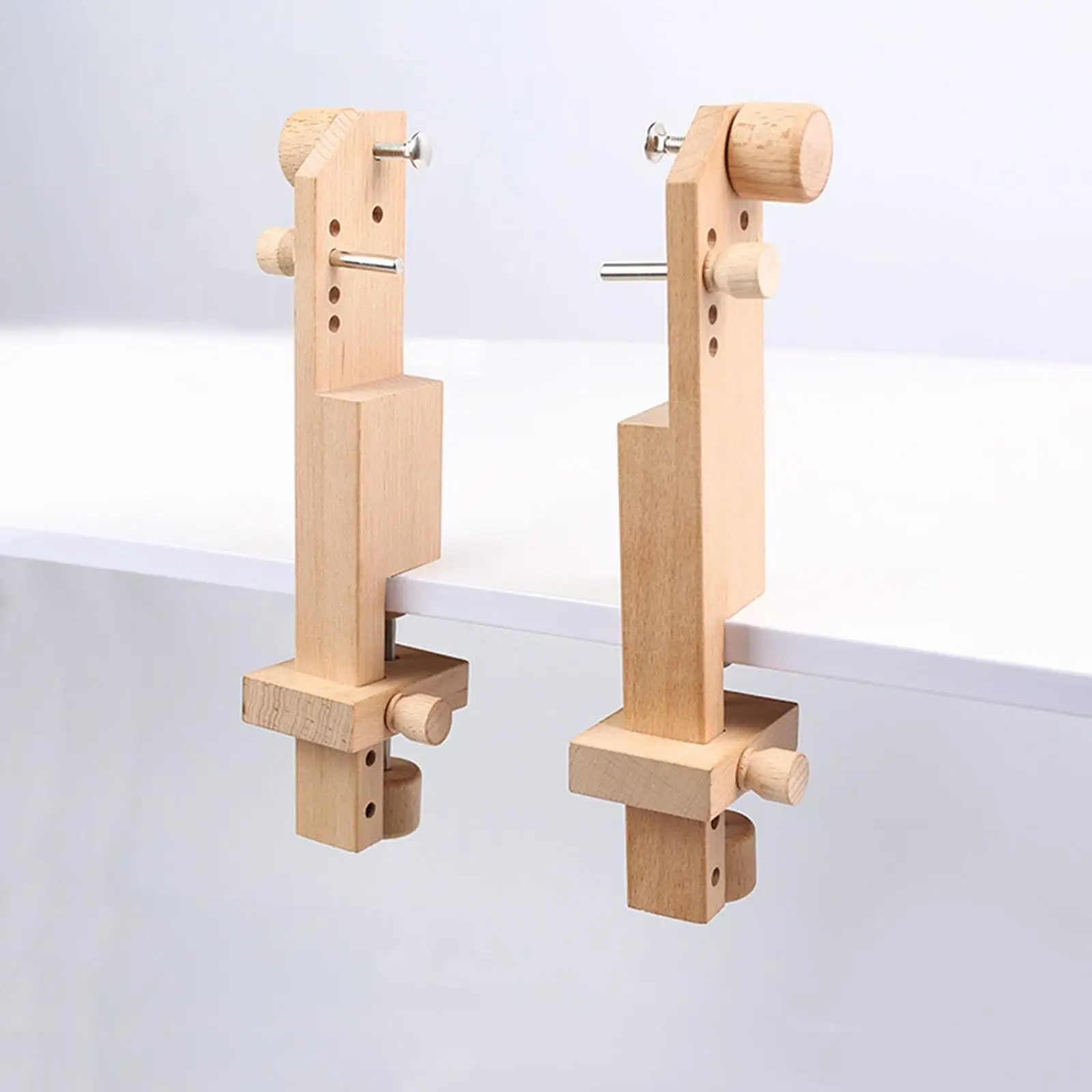 Estante de punto de cruz de escritorio, soporte de aro de bordado, accesorio de costura artesanal, marco de madera resistente para costura casera - imagen 3