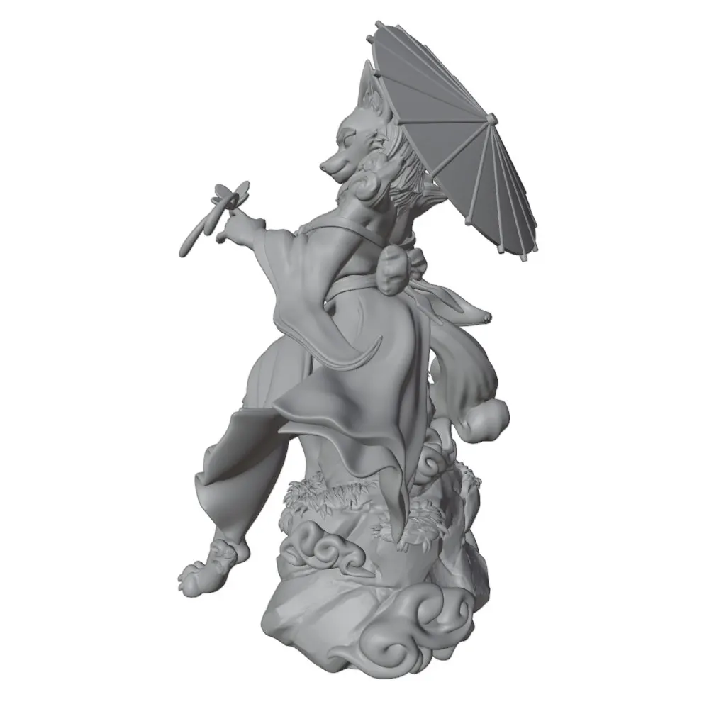 Miniatura decorativa 1/24 gris para pintar – Figura anime coleccionismo - imagen 4