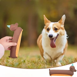 Juguete masticable para perros interactivo chirriante en silicona
