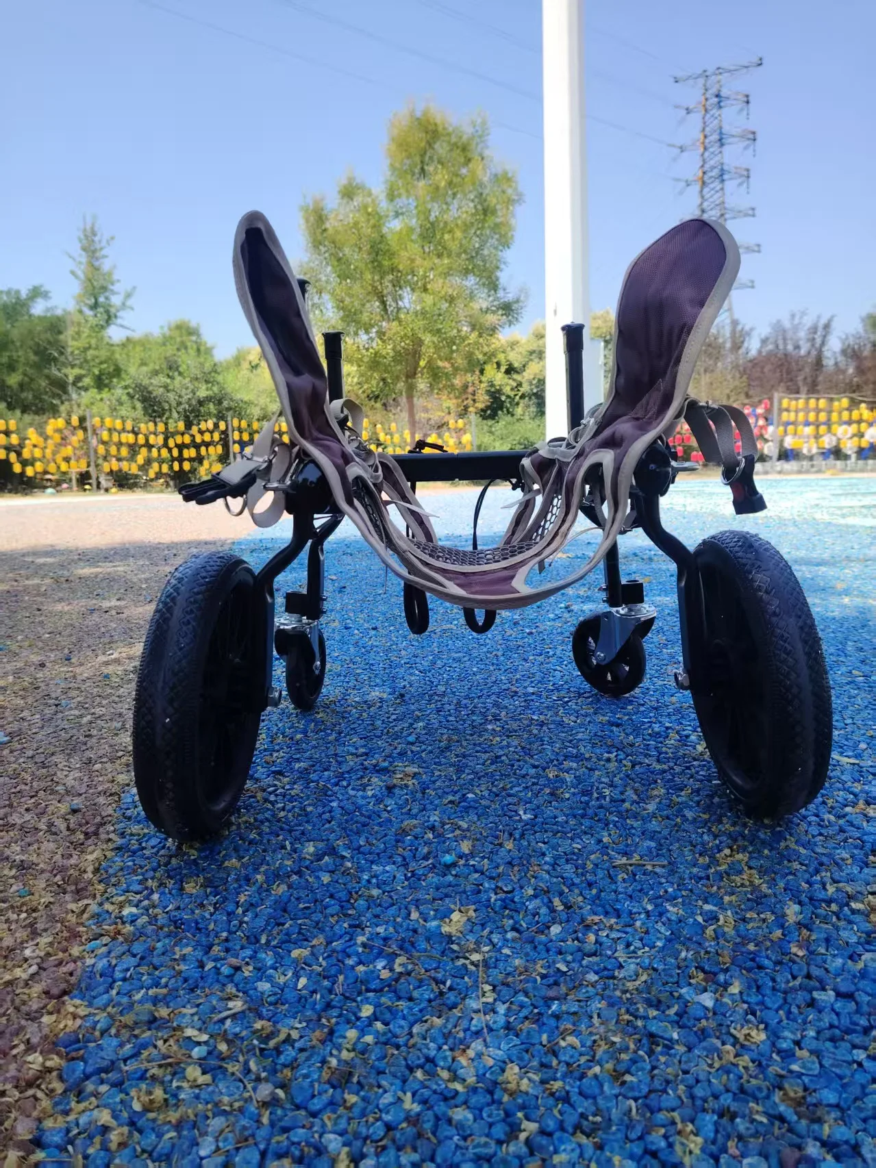 Silla en uso en exterior