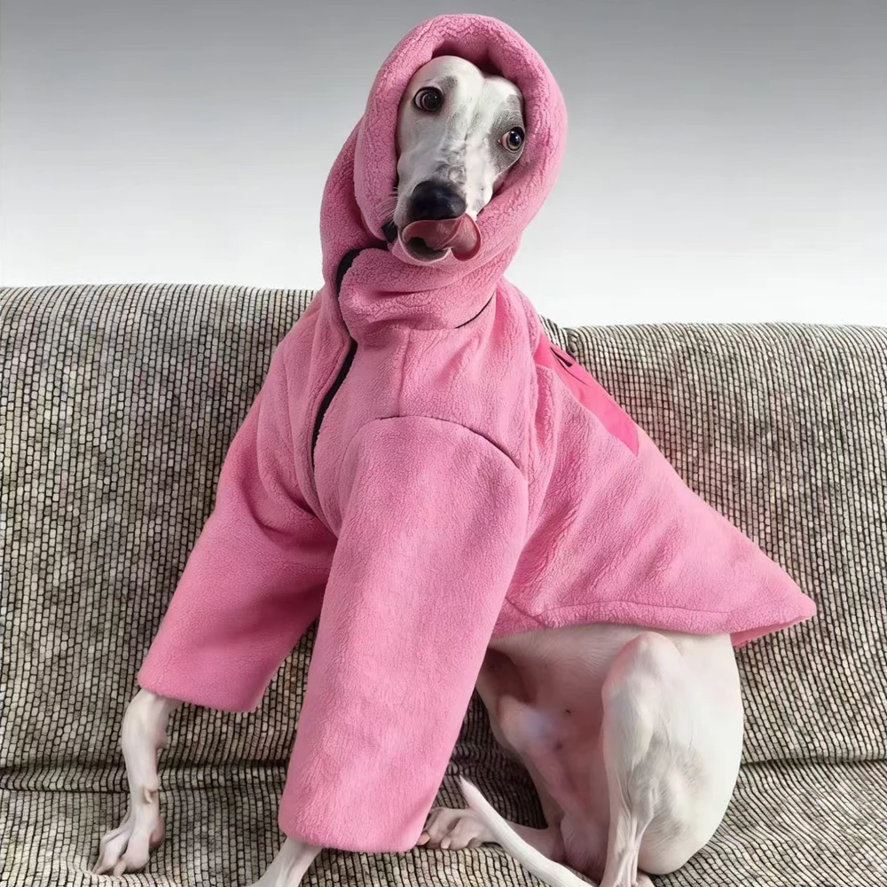 Abrigo invierno para galgo italiano – Lana antip viento y calor - imagen 3