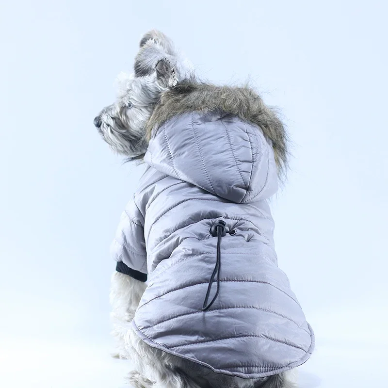 Soft Furry Hoodie Warm Dog Clothes For Small Dogs Windproof Pet Jacket Puppy Coat Winter Clothing For Yorkies Chihuahua - imagen 3