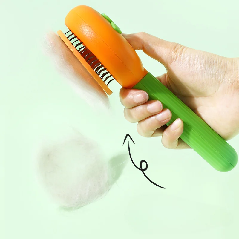 Peine de girasol para Gato, peine de aguja autolimpiante, producto de depilación para mascotas - imagen 2