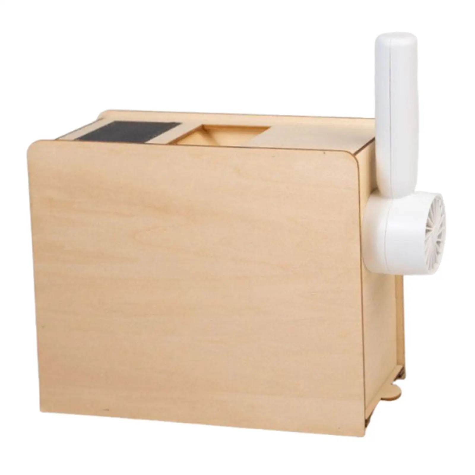 Separador de cáscara de mijo, máquina de soplado de alimentos para pájaros, práctica máquina divisora de granos de madera Manual para granja, patio, granos de mijo - imagen 3